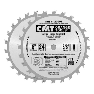 CMT 230.224.08 Box and Finger Joint Set, 8-Inch