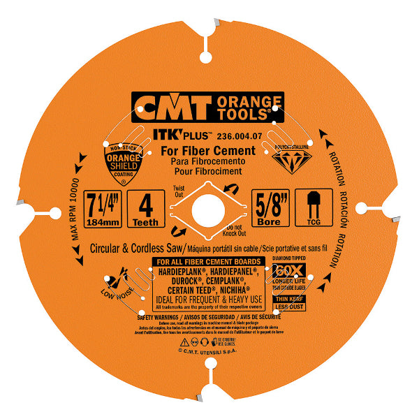 Contractor ITK-PLUS Diamond Blades for Fiber Cement Products 160mm