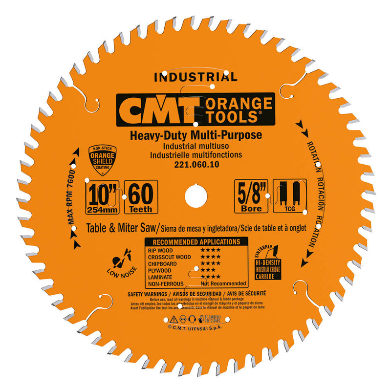 CMT 221.060.10 Industrial Cabinetshop Saw Blade, 10-Inch