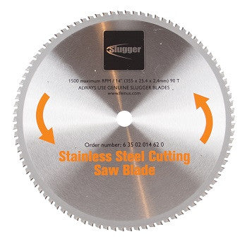 14" Slugger by FEIN Metal Saw Blades- 90T Stainless Steel