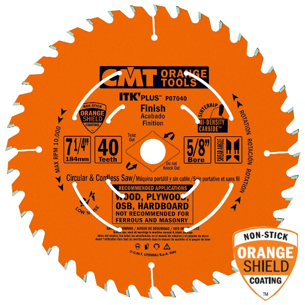 CMT P06036 ITK PLUS Saw Blade for Finishing, 6-1/2