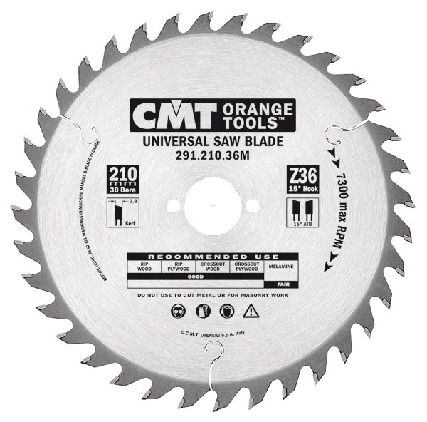 CMT 291.160.24H General Purpose Saw Blade, 160mm ATB