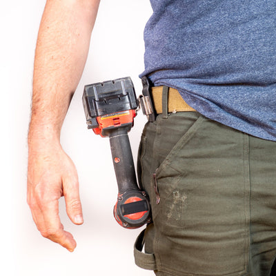 DriverMaster: The Tactical Cordless Tool Belt Clip Holder for Drills, Impacts, and Nailers